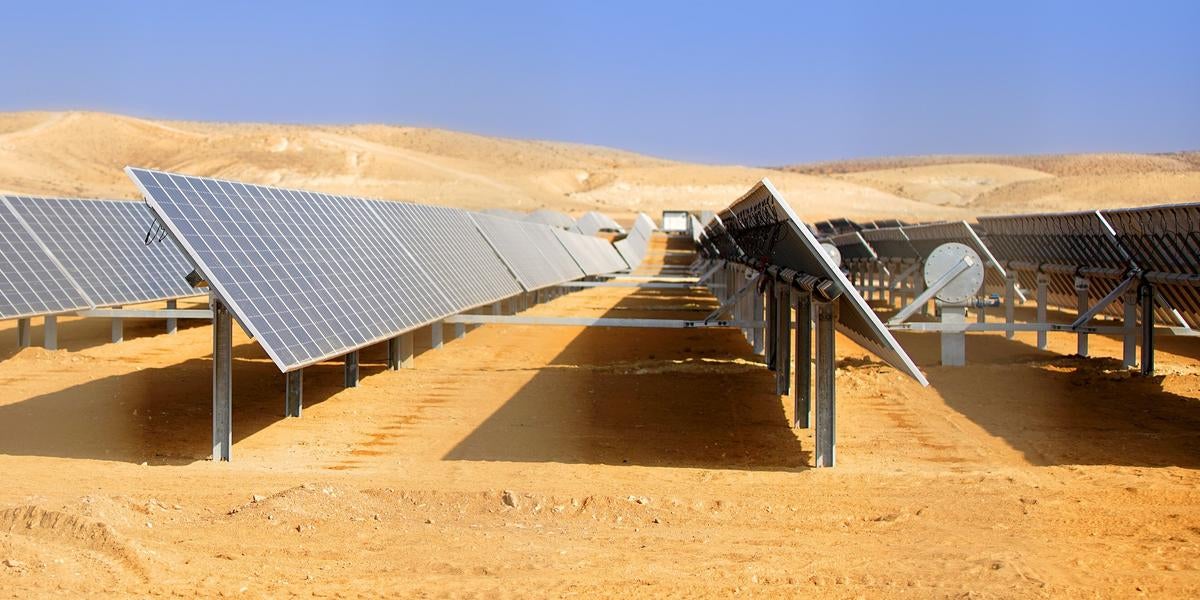 Solar Panels in the Desert