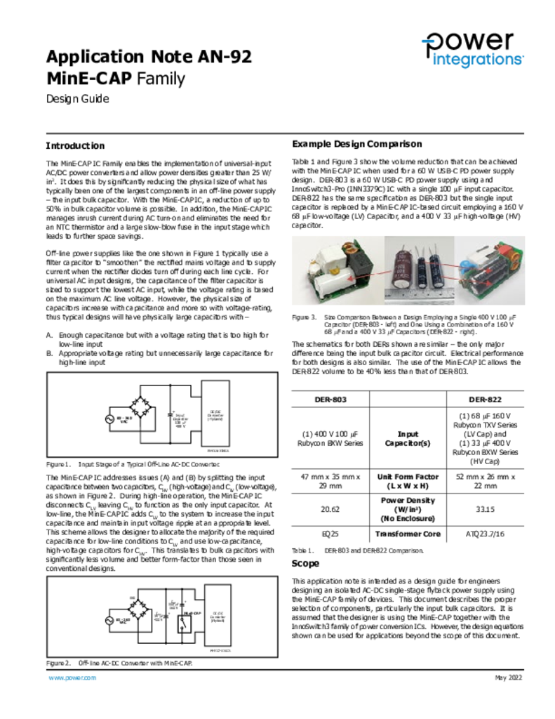 MinE-CAP  Power Integrations