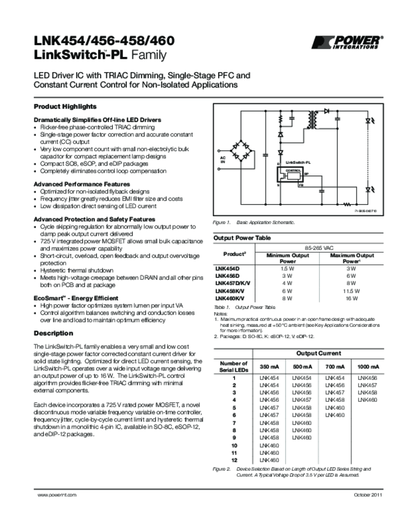 LinkSwitch-PL Data Sheet