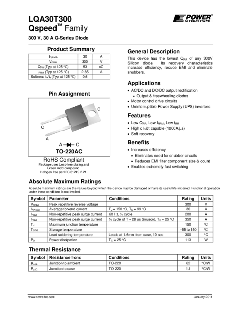 Qspeed Q-Series Diodes