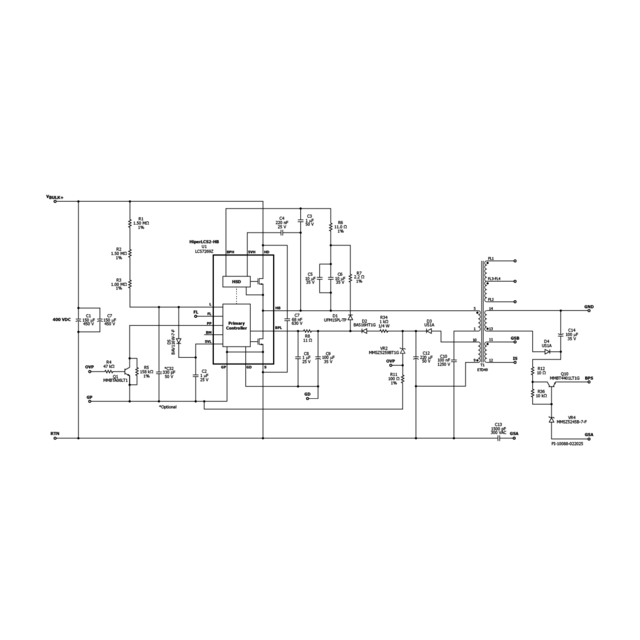 DER-1060 Schematic of LLC Stage (Primary Side)