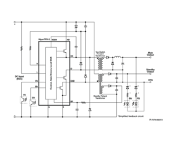 Figure 1. Schematic of Two-Switch Forward and Flyback Converter.